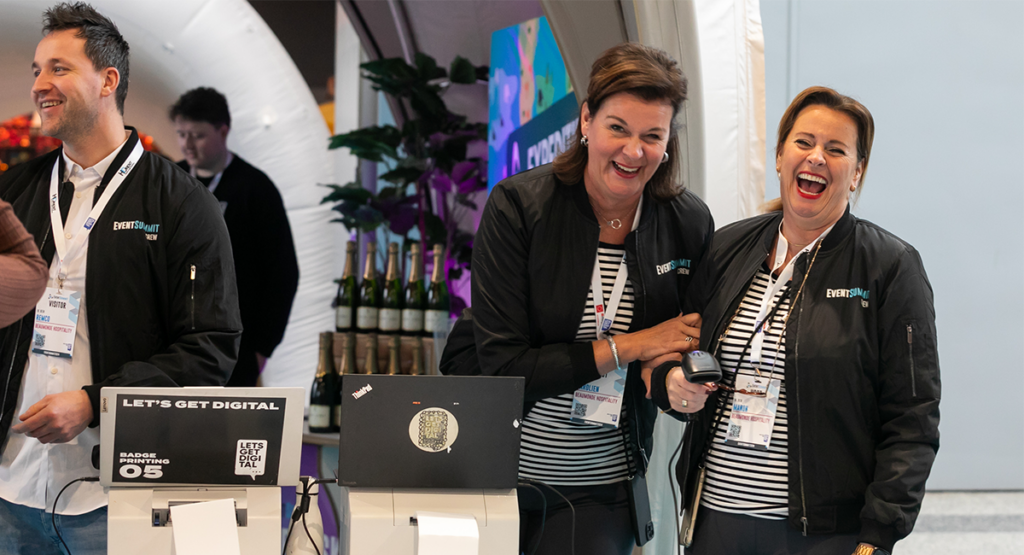 Hospitality crew op een evenement
